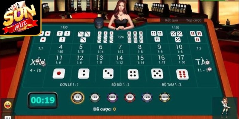Cách chơi xí ngầu Sunwin theo số chấm xuất hiện