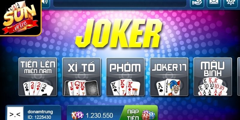 Giới thiệu về game bài Joker Sunwin