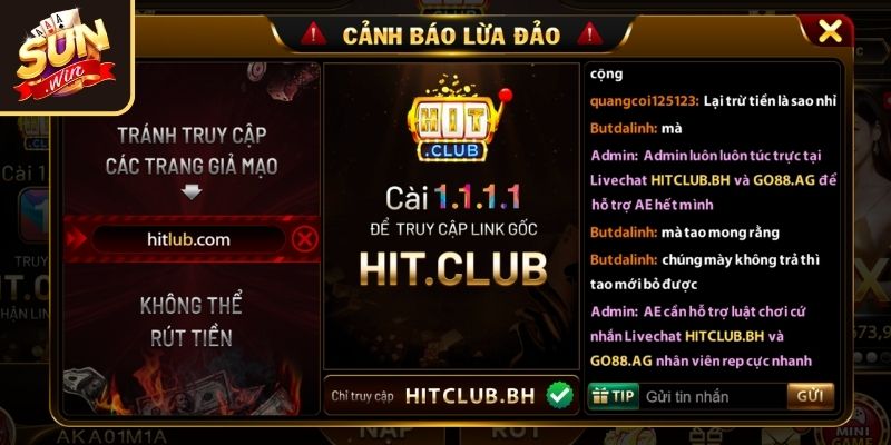 Nguồn gốc tin tố Hitclub sập trang